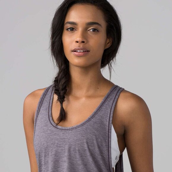 Lululemon Intended Tank (heathered black currant) heathered purple (size 10) - Picture 3 of 7